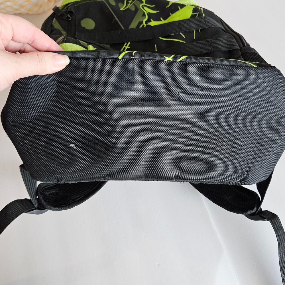 The Nightmare Before Christmas Oogie Boogie Backpack Black Neon Green - Picture 10 of 15
